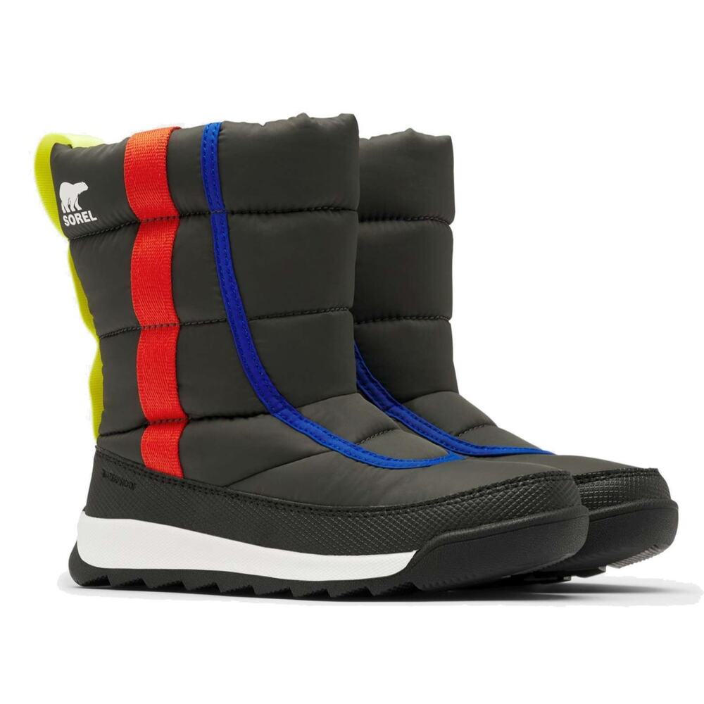 Sorel Kids Boots in Black, Red, and Blue